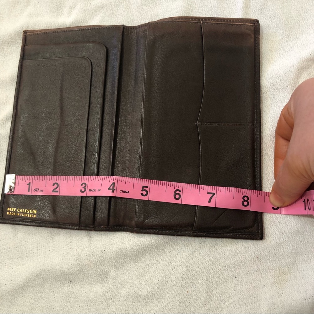 Fine Calfskin Boho dark brown wallet - Picture 12 of 13